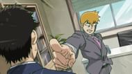 Reigen asks Serizawa to learn from him - Mob Psycho 100 (Image via Bones)
